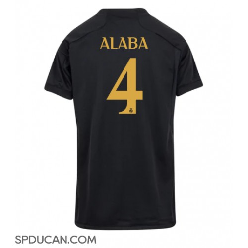 Zenski Nogometni Dres Real Madrid David Alaba #4 Rezervni 2023-24 Kratak Rukav